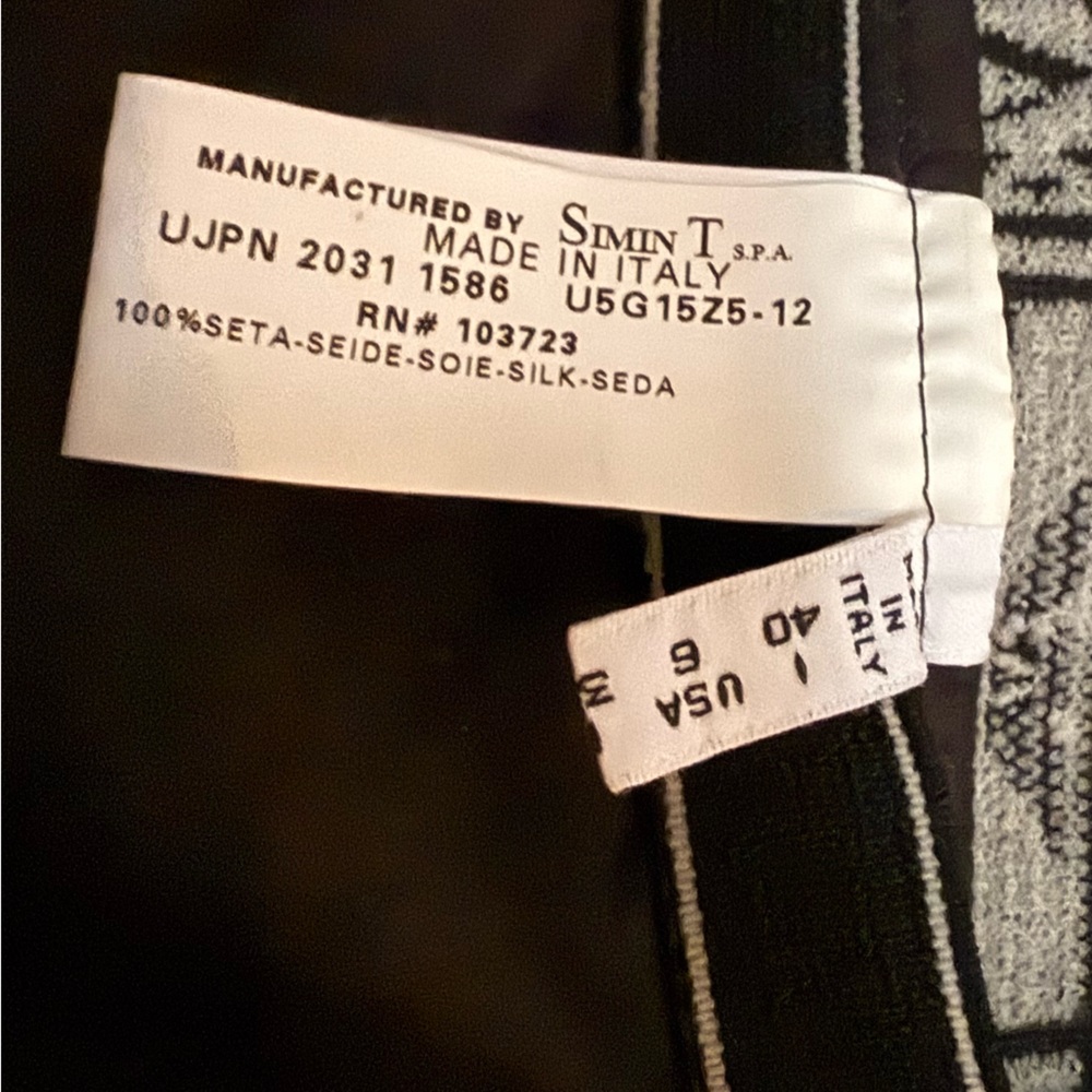 Armani Jeans Black Women's 100% silk Skirt Italy 6 - Picture 6 of 7